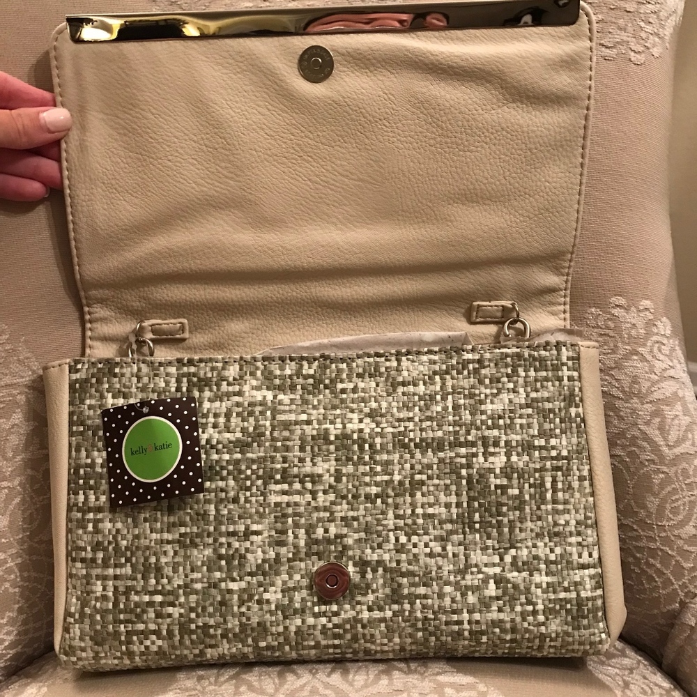 kelly & katie tweed clutch
